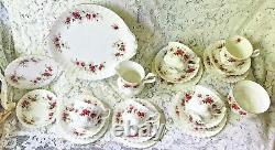 Royal Albert Lavender Rose Milk & Sugar Cake Plate 5 Cups 6 Saucers 6 Plates