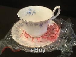 Royal Albert Memory Lane Tea Set Teapot Creamer 8 Cup And Saucers