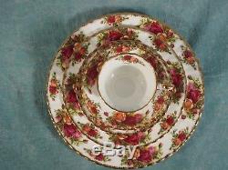 Royal Albert Old Country Roses Bone China Dinner Set for 8 Cup Saucer Tea Pot