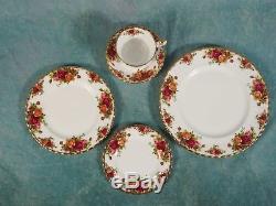 Royal Albert Old Country Roses Bone China Dinner Set for 8 Cup Saucer Tea Pot