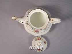 Royal Albert Petit Point Bone China Coffee Tea Set Dessert Plate Cup Saucer Pot