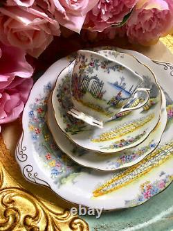 Royal Albert Rosedale Tea Set Tea Cups Trios Cake Plate Dessert Plates 18 Item