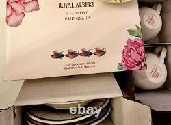 Royal Albert Set of x 4 Teacups & Saucers Miranda Kerr Brand New with Box