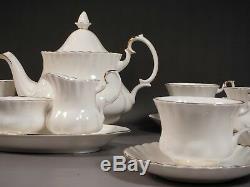 Royal Albert Val D'Or Coffee Tea Set Plates Platter Cup Saucer Teapot Sugar