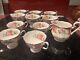 Royal Albert lady Carlyle china tea cups / set for 10 with milk jug