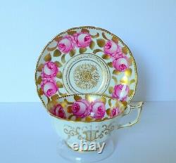 Royal Chelsea Pink Roses Tea Cup & Saucer Set