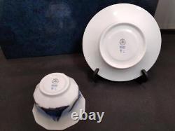 Royal Copenhagen 5 Pcs Set Tea Cup & Saucer Porcelain Tableware Blue Mt. Fuji