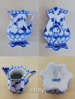 Royal Copenhagen Blue Fluted Full Lace Tea Set 15 Pieces Made in Denmark