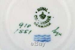 Royal Copenhagen. Frisenborg. Set of ten tea cups with saucers