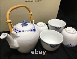 Royal Copenhagen Princess Tea Pot & Tea Bowl Cup Set With Box DENMARK