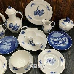 Royal Copenhagen blue flower set coffee plate cup tea 10/8034 8040 8003 8095