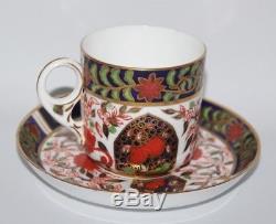 Royal Crown Derby Birds Imari 198 Set of 6 x Tea Cups and Saucers 1887