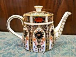 Royal Crown Derby Old Imari 1128 Miniature Tea Set on Tray Teapot, Teacup ect