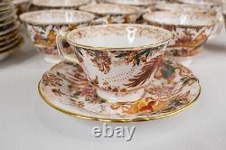 Royal Crown Derby Olde Avesbury Tea Cup & Saucers READ Set of 14 FREE USA SHIP