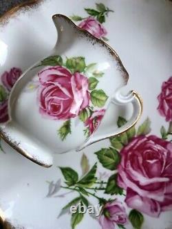 Royal Standard Orleans Rose Pink Cabbage Roses Tea Set Tea Cups Set 34 Items