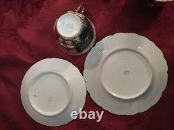 Royal Vienna Set Of 5 Tea Cups & Saucers + 2 Dessert Plates Portrait