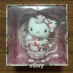 SANRIO Hello Kitty meets LAURA ASHLEY Mascot & Tea cup set Kawaii Cute F / S JAP