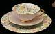 SHELLEY Countryside Pink Chintz (Oleander) 13700 TEA CUP SAUCER 3 PIECE SET