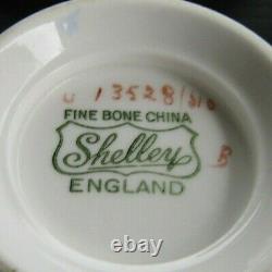 SHELLEY Forget me Not Pale Blue Oleander Teacup and Saucer Set England MINT