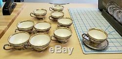 Set of 12 International Tea / Demi Cup Holders with 10 Lenox Liners