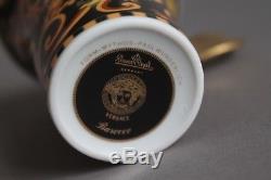 Set of 2 Rosenthal Versace Barocco Coffee Tea Cup & Saucers