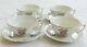 Set of 4 Herend eton tea cups and saucers #734