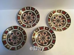 Set of 4 Royal Crown Derby Old Imari Tea Cups Saucers 1st Quality 6 Available
