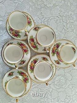 Set of 6 Elizabethan Tea cup And Saucer, Porcelain English