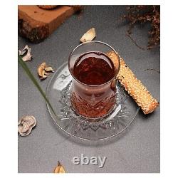 Set of 6 thin waist turkish tea cups 12 pieces high quality glasses Turkish Tea
