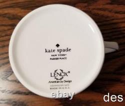 Set of 8 KATE SPADE Parker Place Tea CUPS NEW