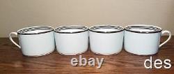 Set of 8 KATE SPADE Parker Place Tea Coffee CUPS NEW