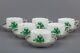 Set of Six Herend Chinese Bouquet Green Tea Cups with Saucers #704/AV