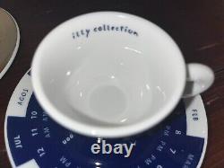 Signed Rare Illy Art Collection Espresso cups & Saucer Set 2006. Gifted By illy