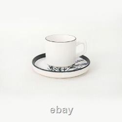 Special Design Anatolian Flowers Stoneware Cup Set, Tea Coffee Cups Saucer 12 pcs