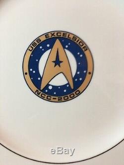 Star Trek VI Pfaltzgraff 3 Piece Set Excelsior L/E Plate Teacup Saucer 1993