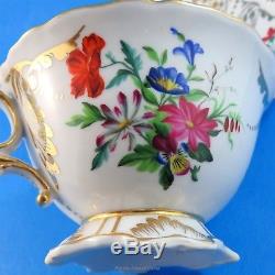 Stunning Ornate Floral Bavaria Germany Tea Cup and Saucer Set