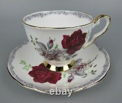Superb vtg Royal Stafford Roses To Remember Tea Set Service 10 x cups plates etc