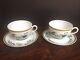 TOUCANS by HERMES Porcelain Large/ Jumbo Coffee Tea Cup with saucers set (pair)