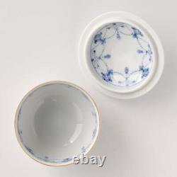 Tachikichi Tea Cup with lid Set of 5 with Wooden Box Arita Yourakumon 5000083