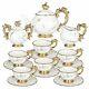 Tea Set Porcelain Tea Sets for Women Adults 15 Pieces Tea Cup and Saucer Set