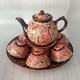 Tea-set 6, traditional tea set, Uzbek pottery product, tea and coffee cups