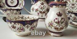 The Royal Collection QUEEN VICTORIA TEA SET English Bone China Teapot Cup Saucer
