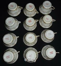 Theodore Haviland Limoges France Schleiger 330 Set of 12 Tea Cups & 9 Saucers