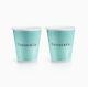 Tiffany & Co. Coffee Cups in Bone China, Set of Two Cups with Gift Bag