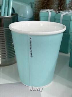 Tiffany&Co Paper Cup Mug Everyday Objects Coffee Tea Bone China Set of 2 NIB