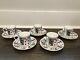 Tiffany & Co Playing Cards Retired Tea Set 10 Pcs Porcelain 5 Cups and 5 Saucers