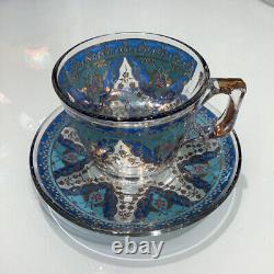 Turkish Tea Cups & Saucers (Set of 5)