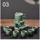 Unique Design Tea Cup Set Small Semi-automatic For Travel Ceramic Drinkware 8pcs