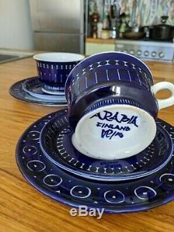 VALENCIA Arabia Tea Set 6 pcs 2 Tea Cups, 2 Saucers, 2 Plates Ulla Procope