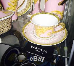 VERSACE BYZANTINE CUP SAUCER GOLD TEA COFFEE SET NEW BOX Retail $300 sale
